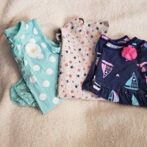 Girl's 24 M. Lot - 2 Onesies, 1 Top